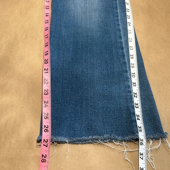 JustBlack Medium Blue Rough Hem Boot Cut Jean Sz 29 - Picture 6 of 14